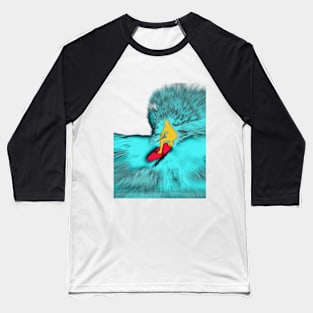 Surfer Making the Drop zoom Baseball T-Shirt